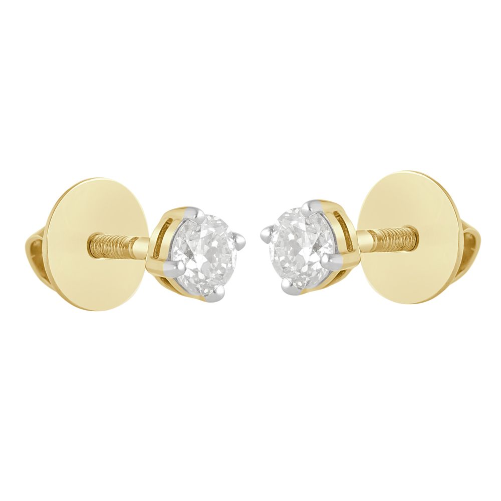 Breathtaking Diamond Crown Star Studs-Earrings-OER18108-A300R0B