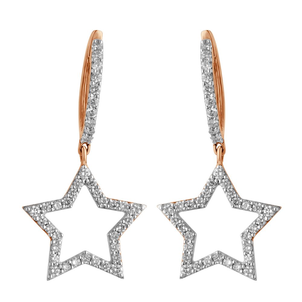 Hanging Star Desired Earrings-Earrings-OER20037-D400X0C