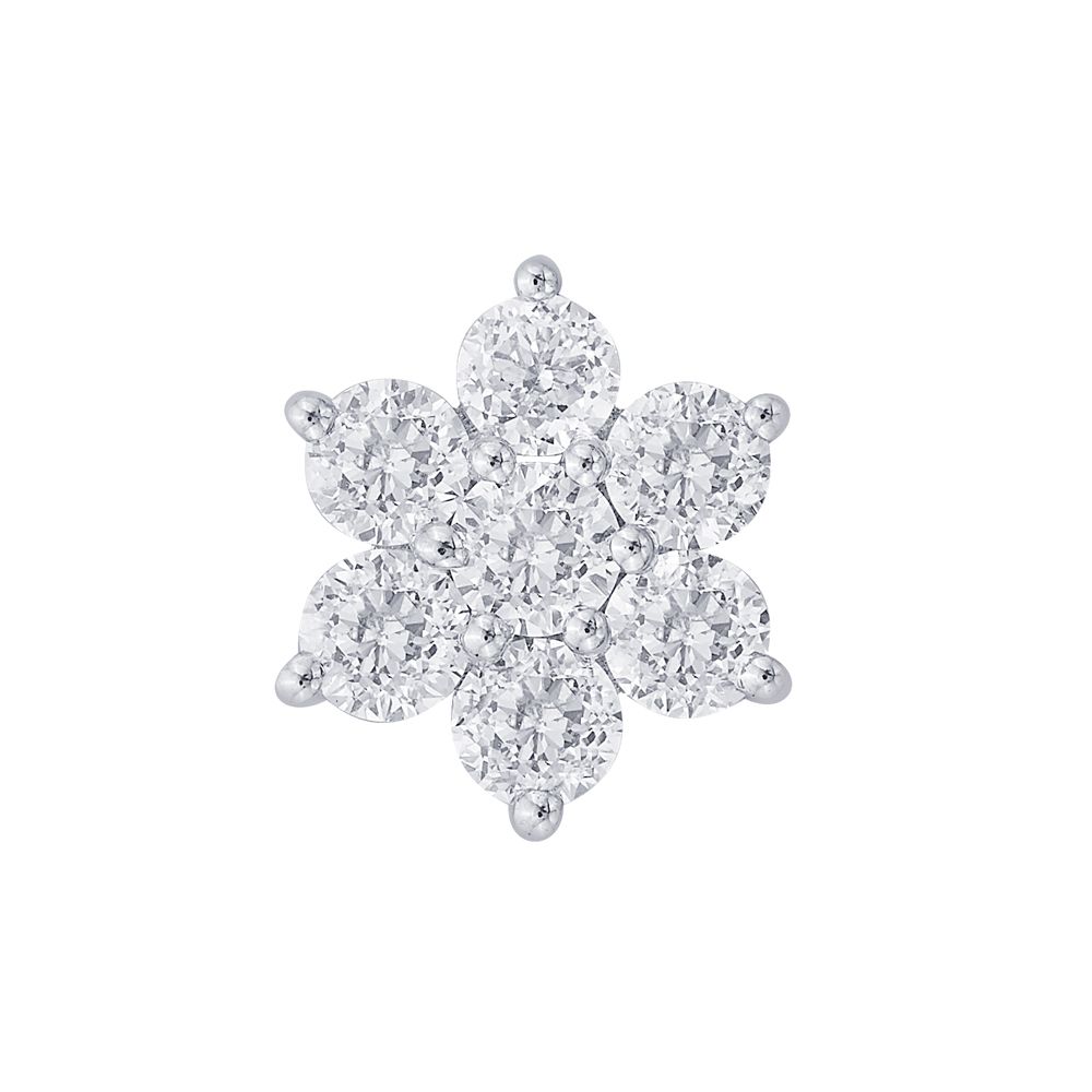 Delicate Diamond Crown Star Stud Earrings-Earrings-OER20046-A300X0B