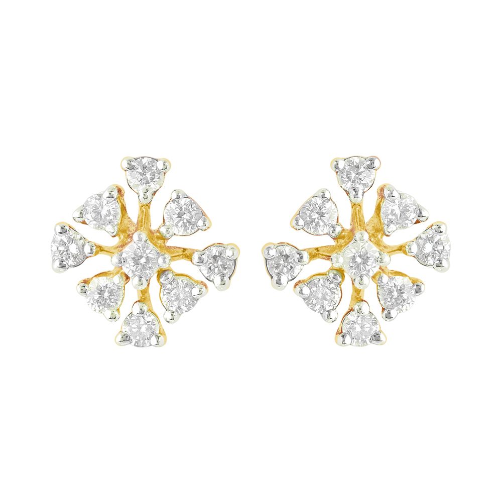 Dazzling Delight Diamond Earrings-Earrings-OER21029-D400R0C