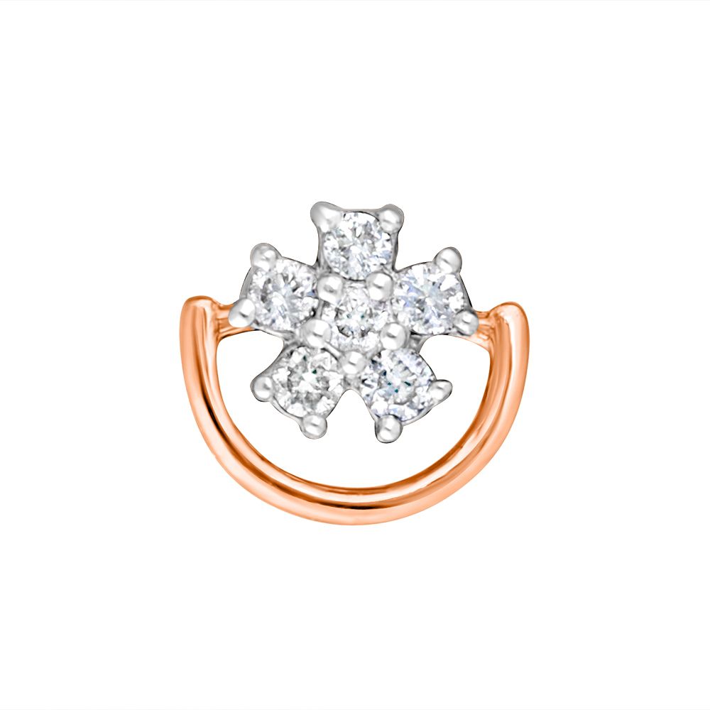 Regal 14KT Rose Gold Earrings-Earrings-OER21030-D400X0C