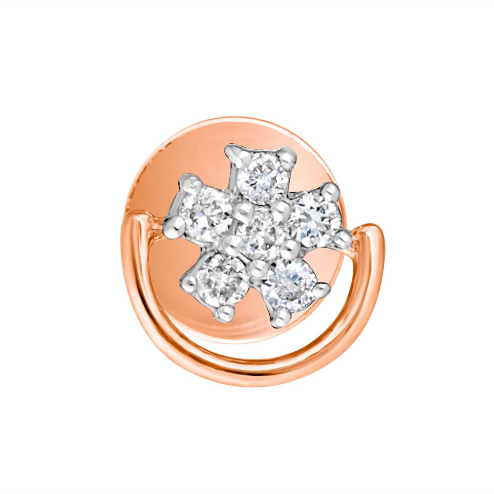 Regal 14KT Rose Gold Earrings-Earrings-OER21030-D400X0C