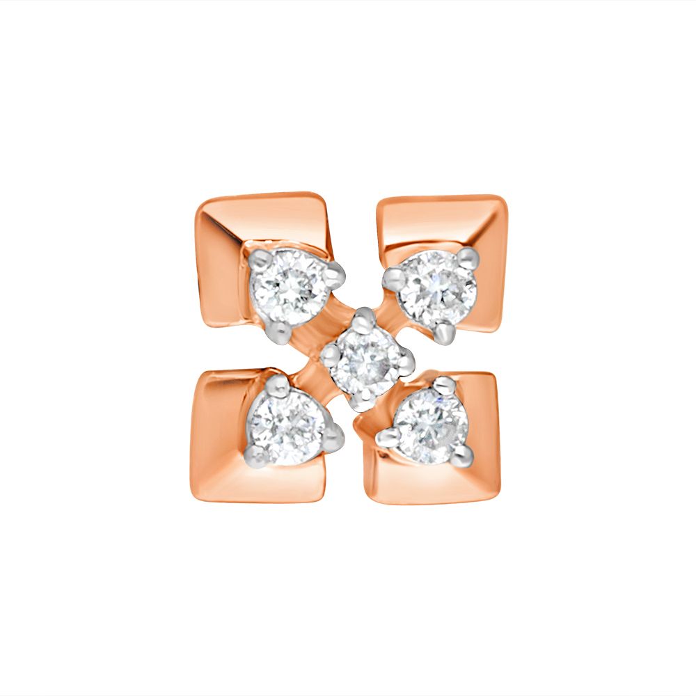 Breathtaking Diamond and Rose Gold Earrings-Earrings-OER21031-D400X0C