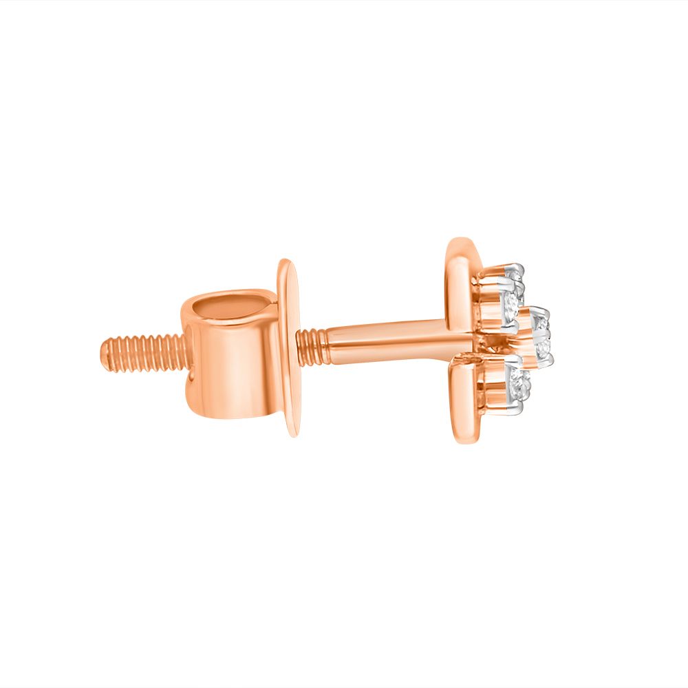 Breathtaking Diamond and Rose Gold Earrings-Earrings-OER21031-D400X0C