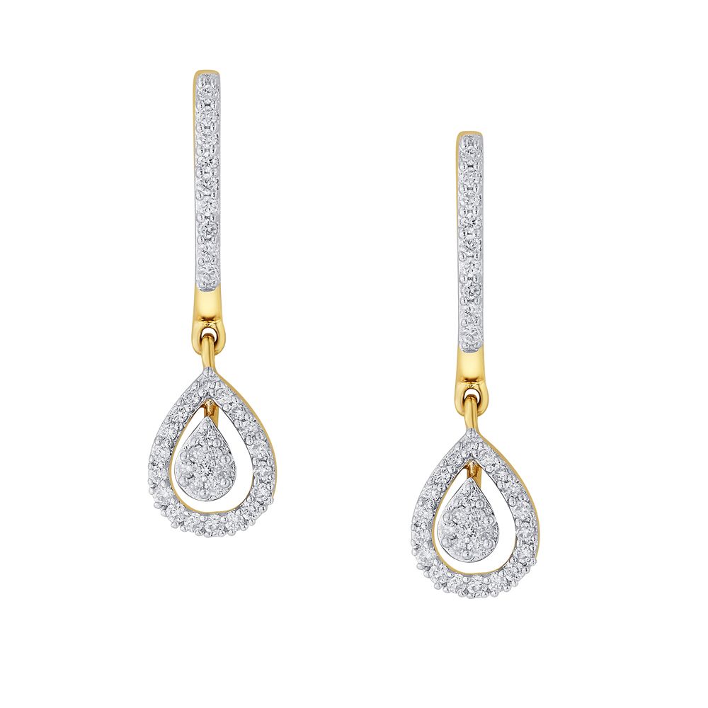 Buy Diamond Danglers Earrings OER21038-D300R0B Online at
