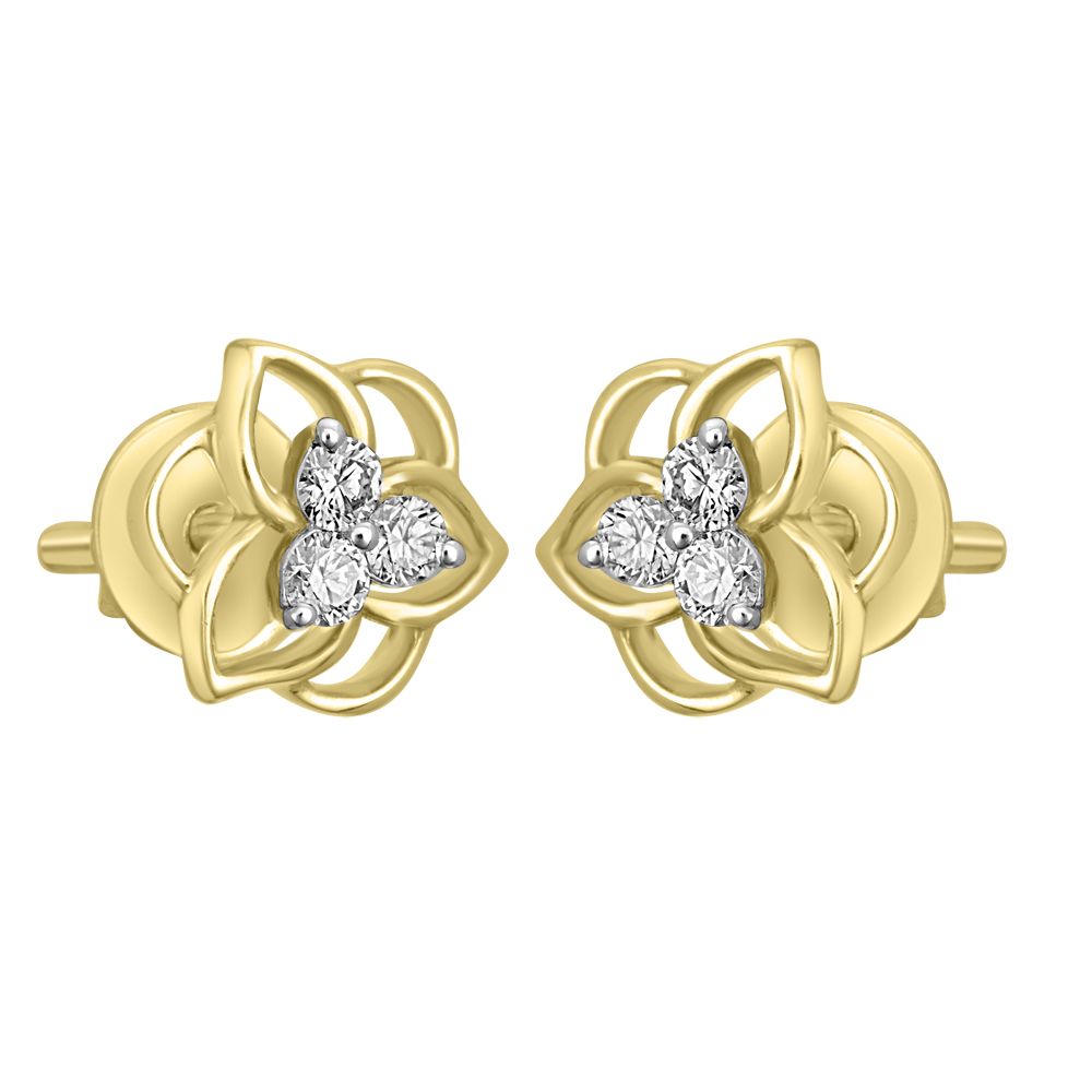 Splendid 14KT Rose Gold Gold Earrings-Earrings-OER21045-D400X0C