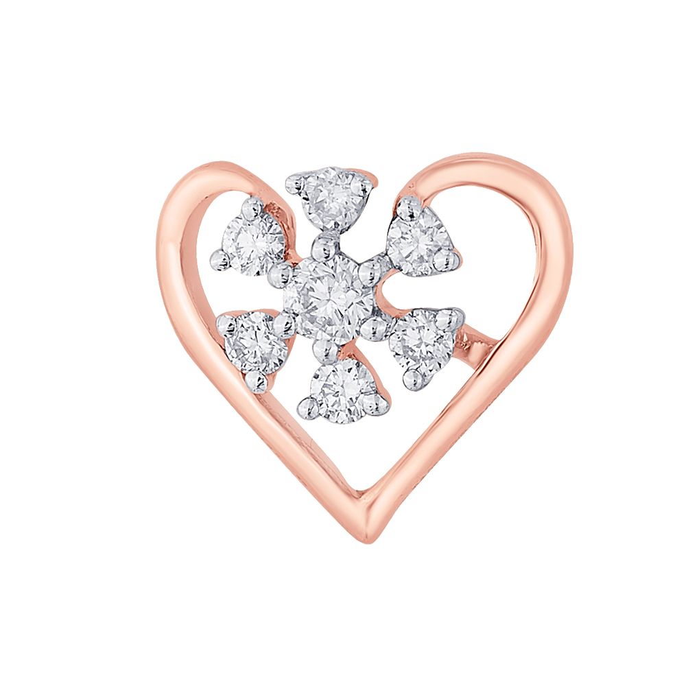 Floral Earrings in 14KT Rose Gold-Earrings-OER21046-D400X0C