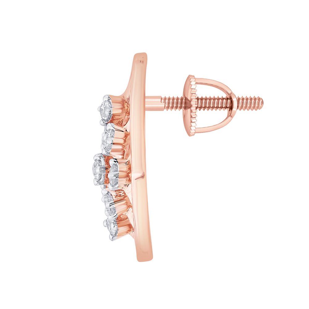 Fascinating Geometric Diamond Earrings-Earrings-OER21049-D400X0C