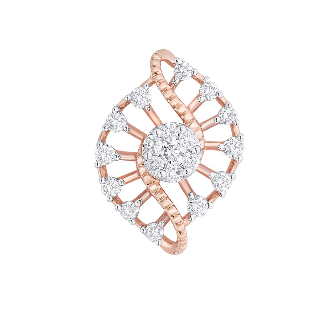 Shell Design Gold Earrings-Earrings-OER21064-D300X0B