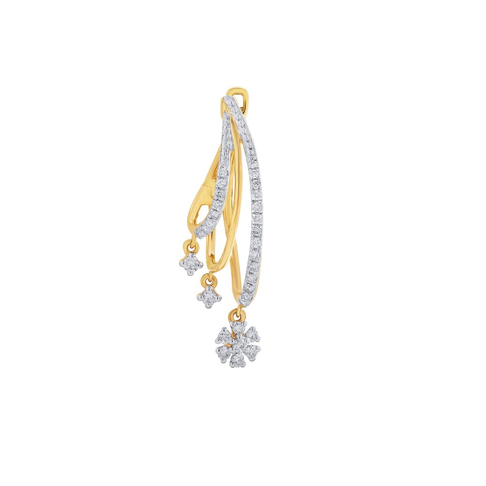 Versatile Yellow Gold Earrings-Earrings-OER21081-D400R0C