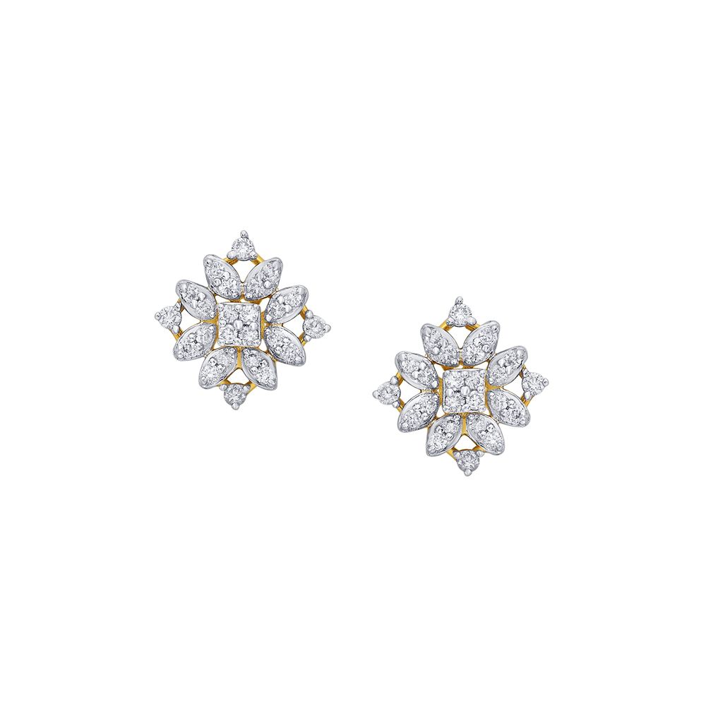 Stunning Yellow Gold Earrings Set-Earrings-OER21086-D400R0C