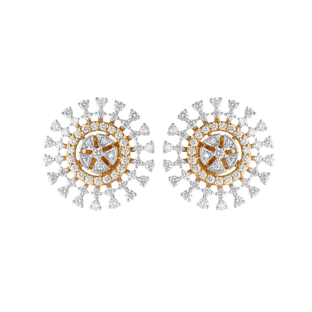 Luxurious Diamond Earrings-Earrings-OER22014-D300X0B