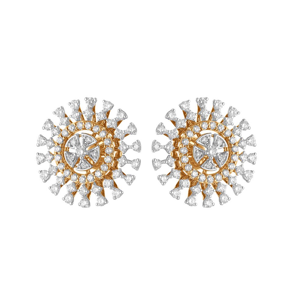 Luxurious Diamond Earrings-Earrings-OER22014-D300X0B