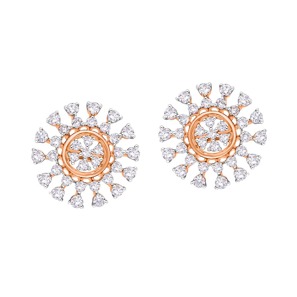 Sparkling Diamond Earrings-Earrings-OER22022-D400X0C