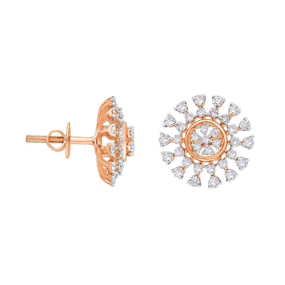 Sparkling Diamond Earrings-Earrings-OER22022-D400X0C