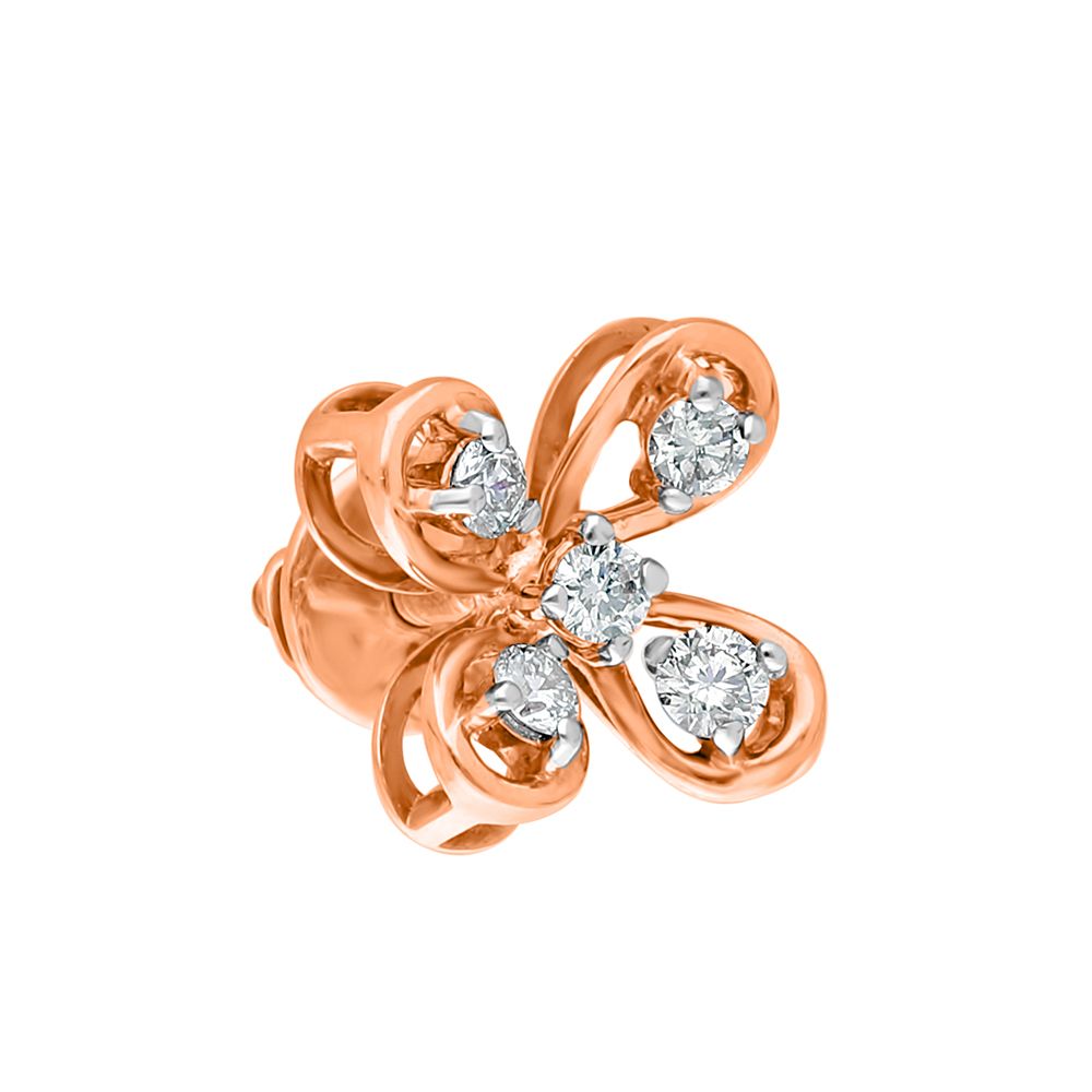 Brilliant Studs in 14KT Rose Gold-Earrings-OER22056-D900X0C