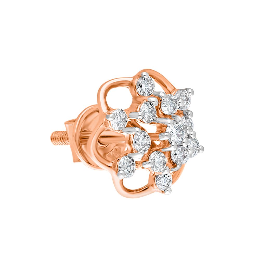 Beautiful Diamond Stud Earrings-Earrings-OER22059-D900X0C