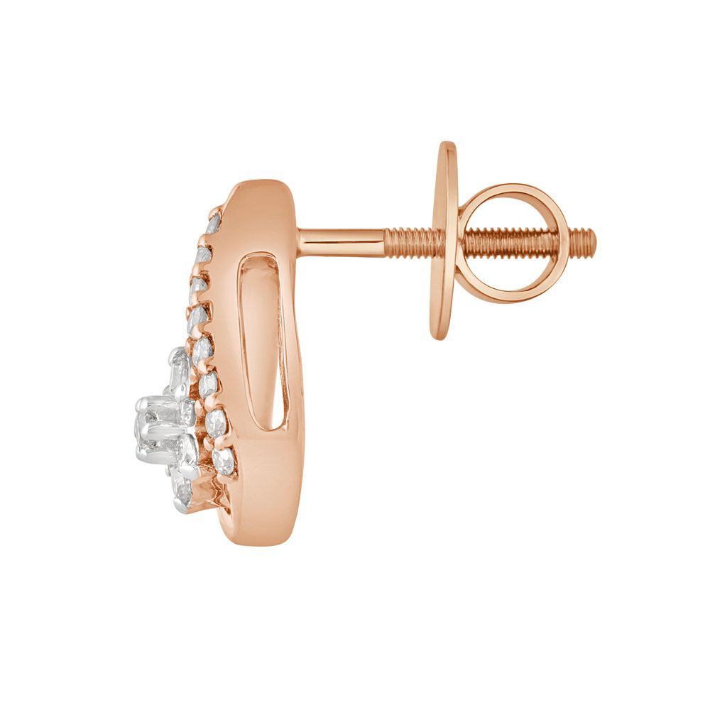 Radiant 14KT Rose Gold Earring Set-Earrings-OER22060-D900X0C