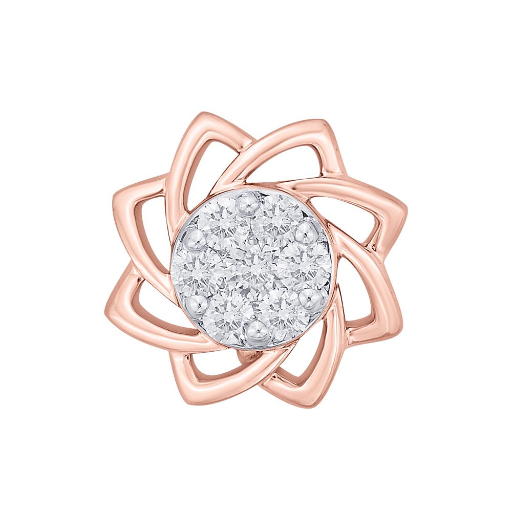 Floral Diamond Studs-Earrings-OER22067-D900X0C