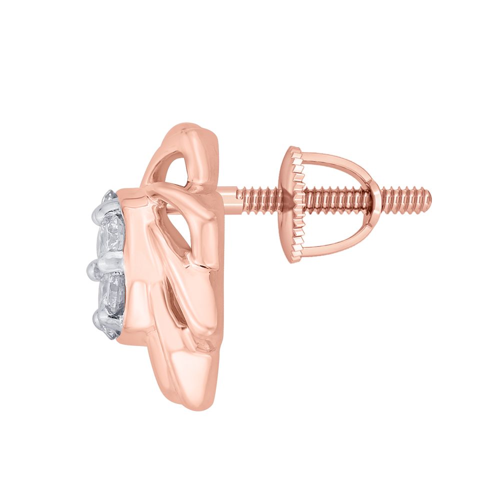 Floral Diamond Studs-Earrings-OER22067-D900X0C