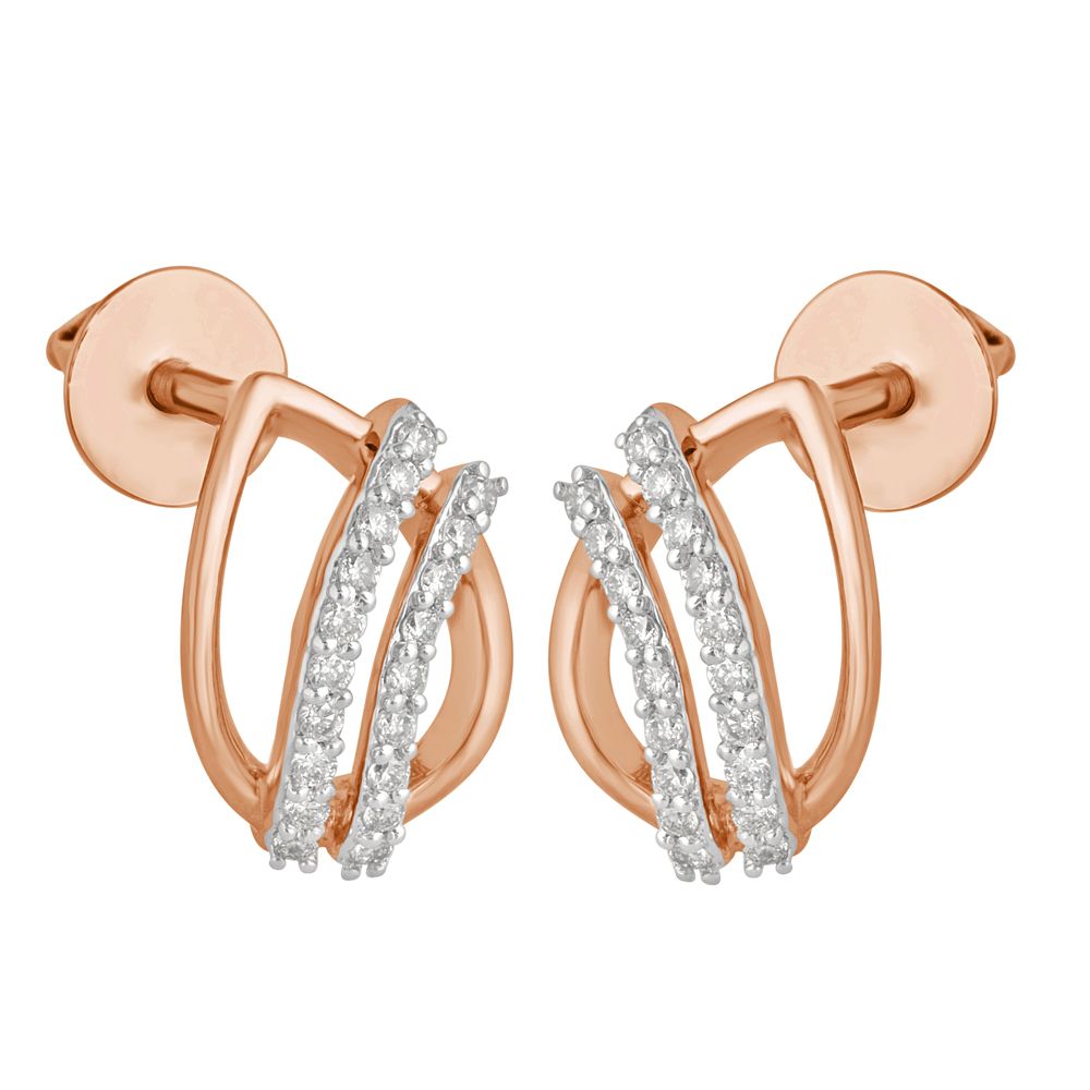 Sparkling Teardrop Design Diamond Earrings-Earrings-OER22068-D900X0C