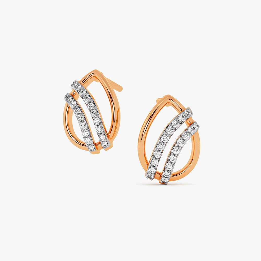 Sparkling Teardrop Design Diamond Earrings-Earrings-OER22068-D900X0C