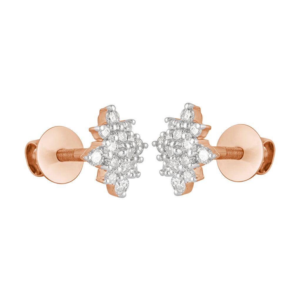 Breathtaking 14KT Rose Gold Earrings-Earrings-OER22069-D900X0C