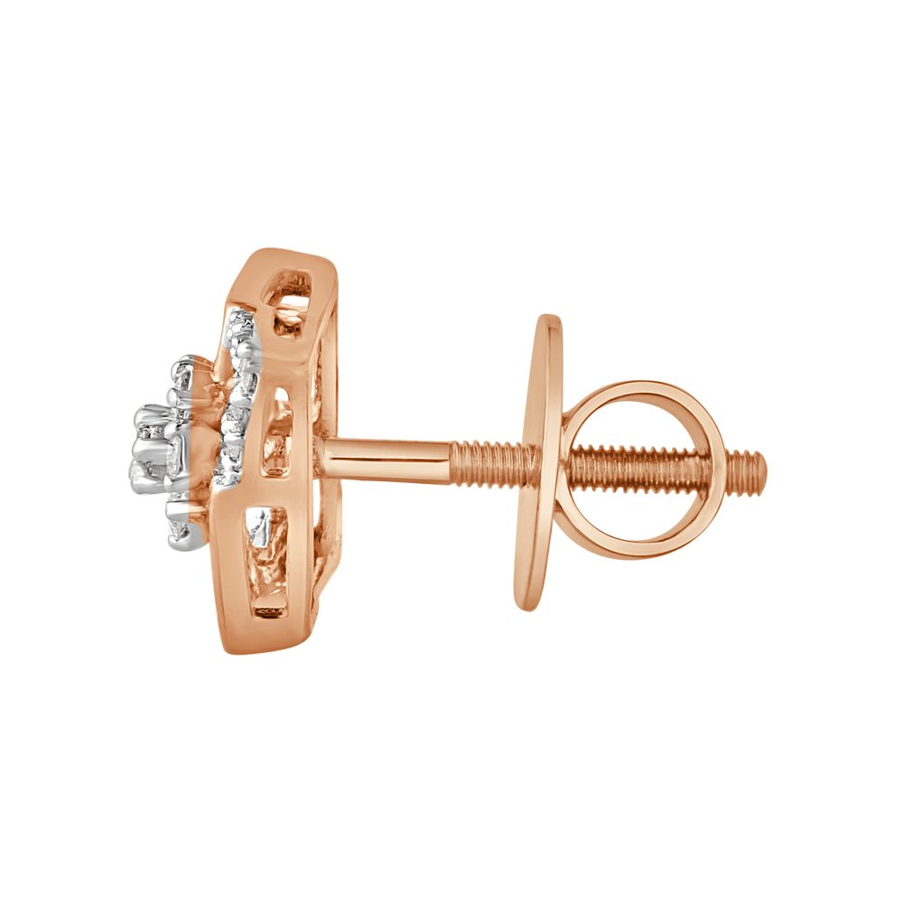 14KT Rose Gold Earrings-Earrings-OER22077-D900X0C