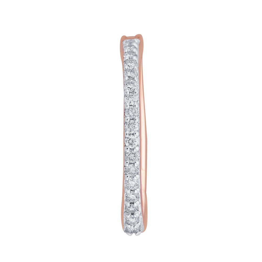 Exquisite Diamond Earrings in Rose Gold-Earrings-OER22083-D900X0C