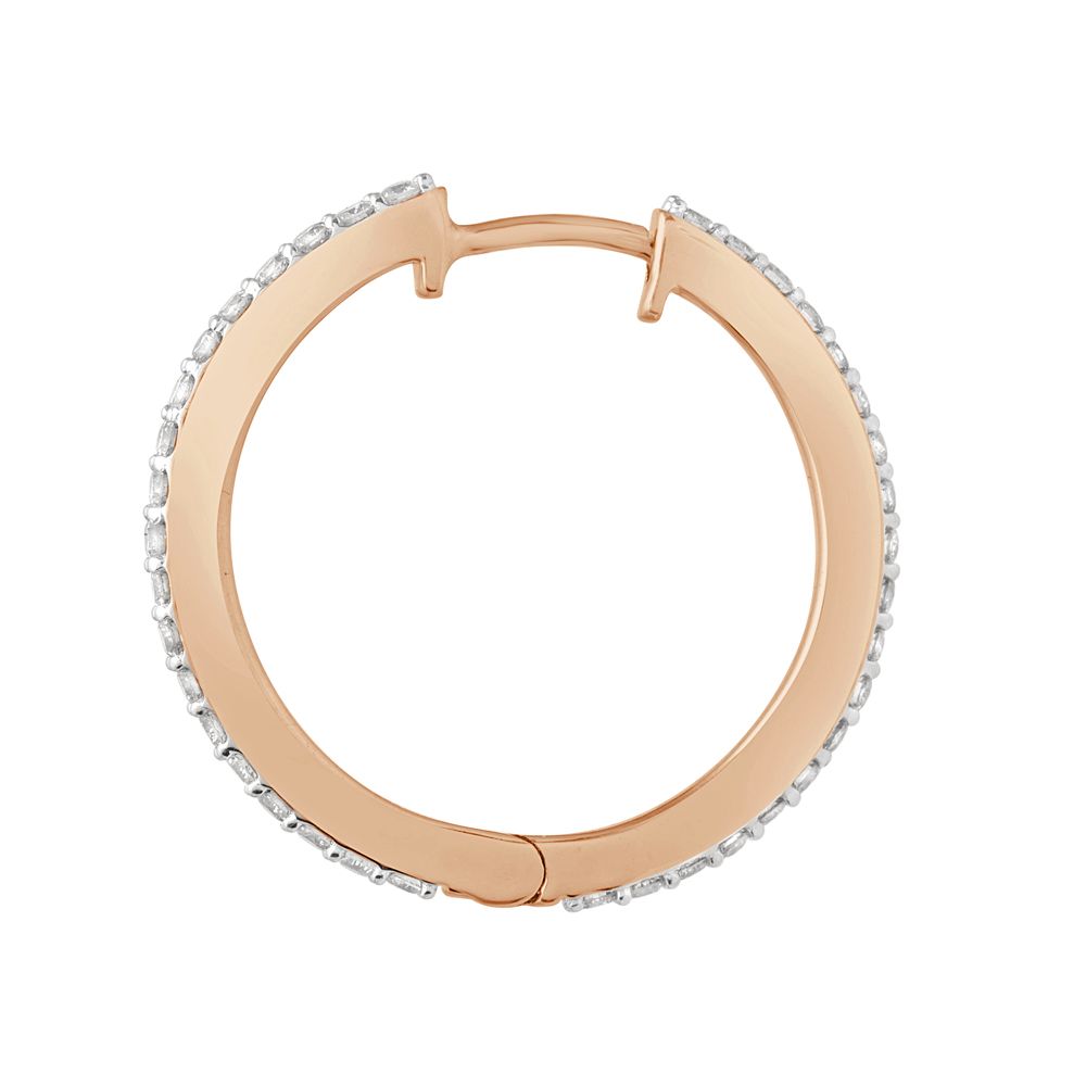 Versatile Diamond Earrings in 14KT Rose Gold-Earrings-OER22084-D900X0C