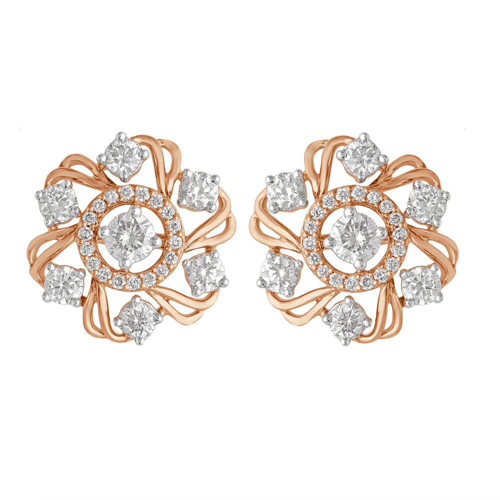 Creative 14KT Rose Gold Earrings-Earrings-OER22098-D900X0C