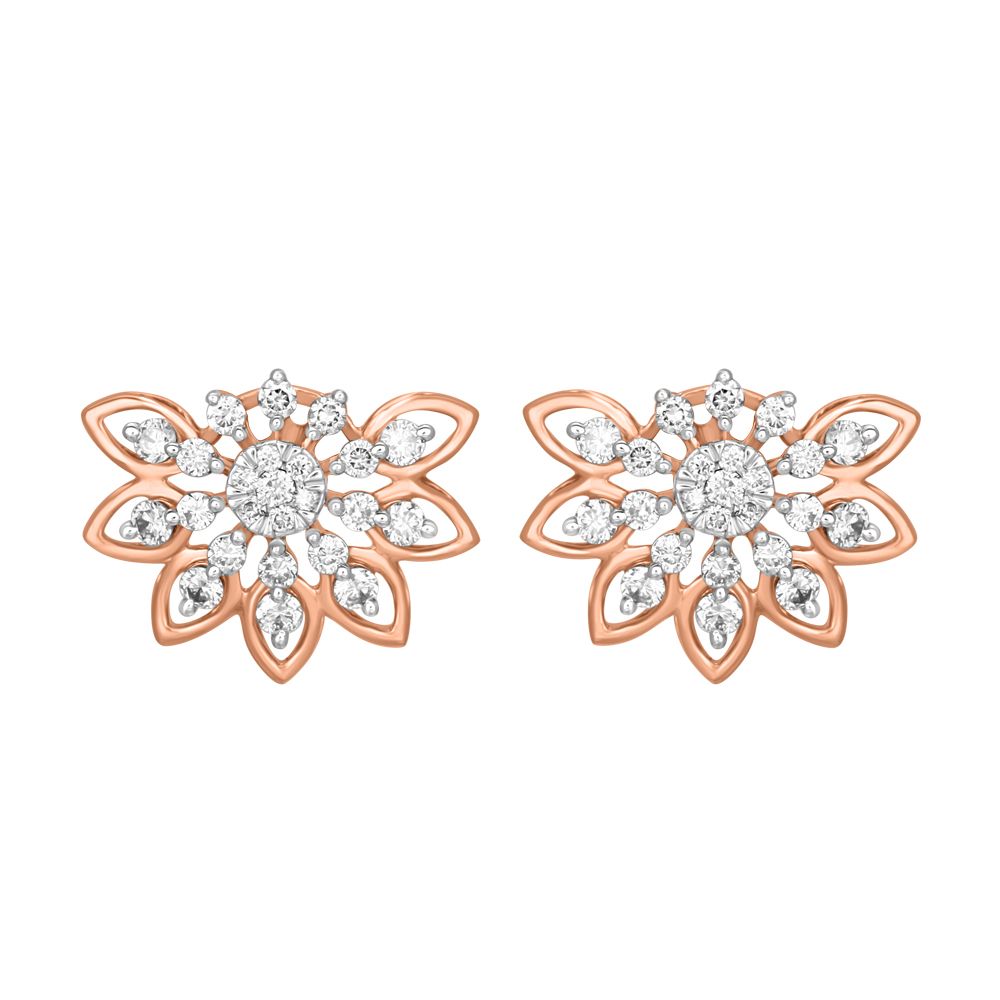 Mesmerising 14KT Rose Gold Earrings-Earrings-OER22099-D900X0C