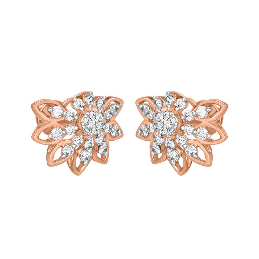 Mesmerising 14KT Rose Gold Earrings-Earrings-OER22099-D900X0C