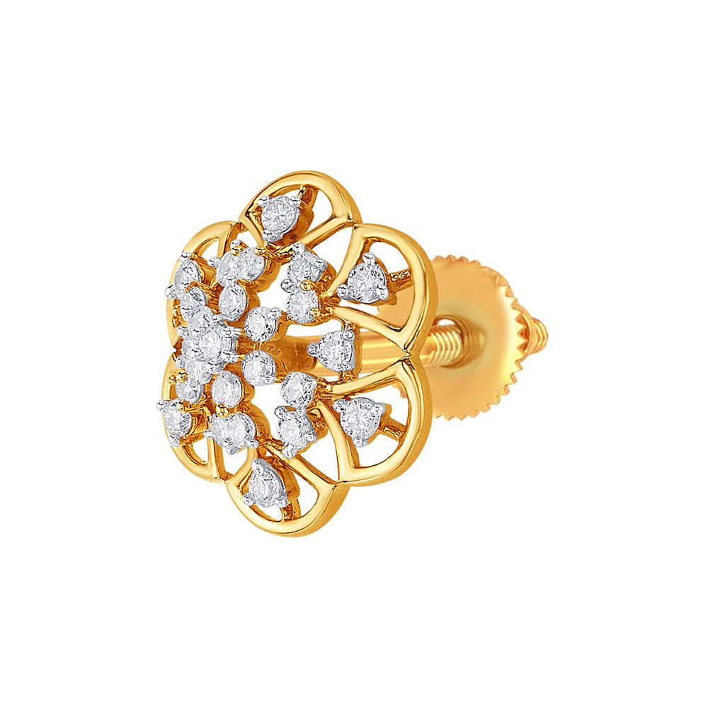 Gorgeous Diamond Earrings in 14KT Rose Gold-Earrings-OER22101-D900X0C