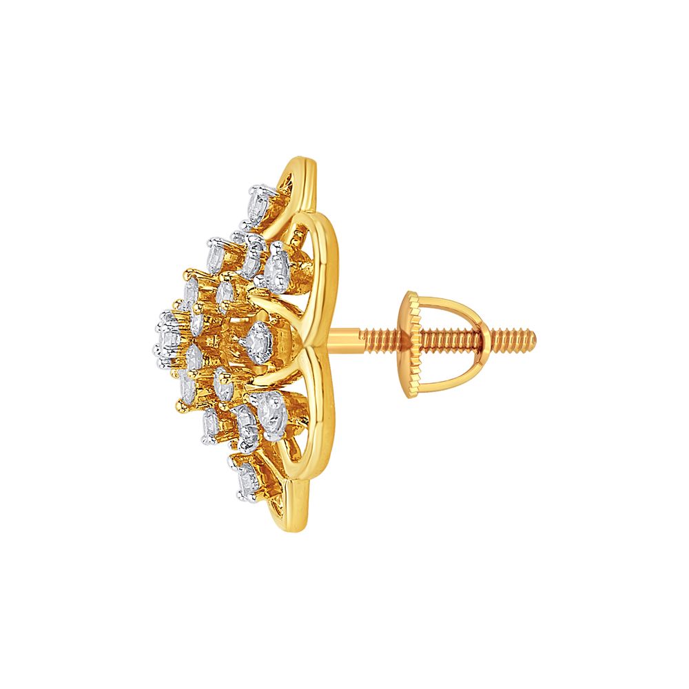 Gorgeous Diamond Earrings in 14KT Rose Gold-Earrings-OER22101-D900X0C