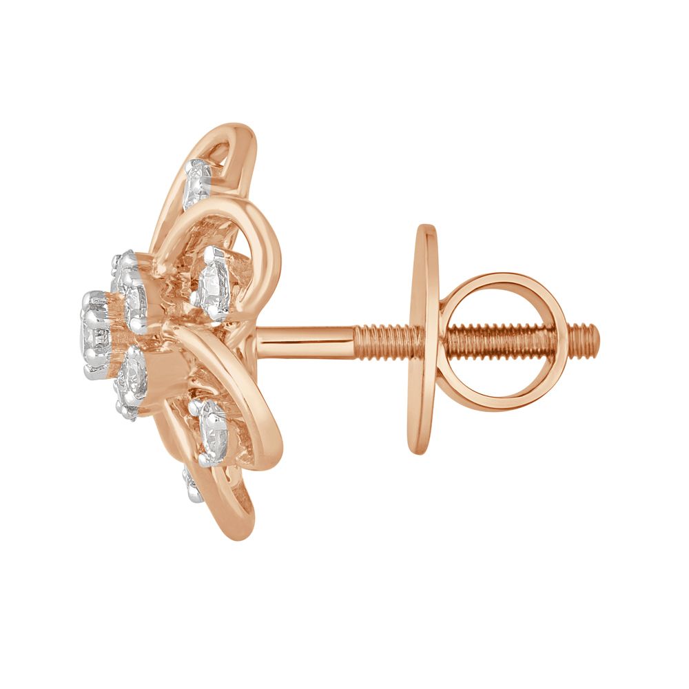 Resplendent Rose Gold Earrings-Earrings-OER22102-D900X0C
