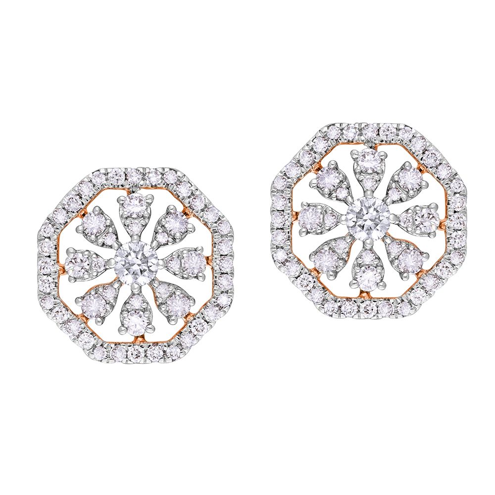 Shimmering Diamond Earrings-Earrings-OER22105-D900X0C
