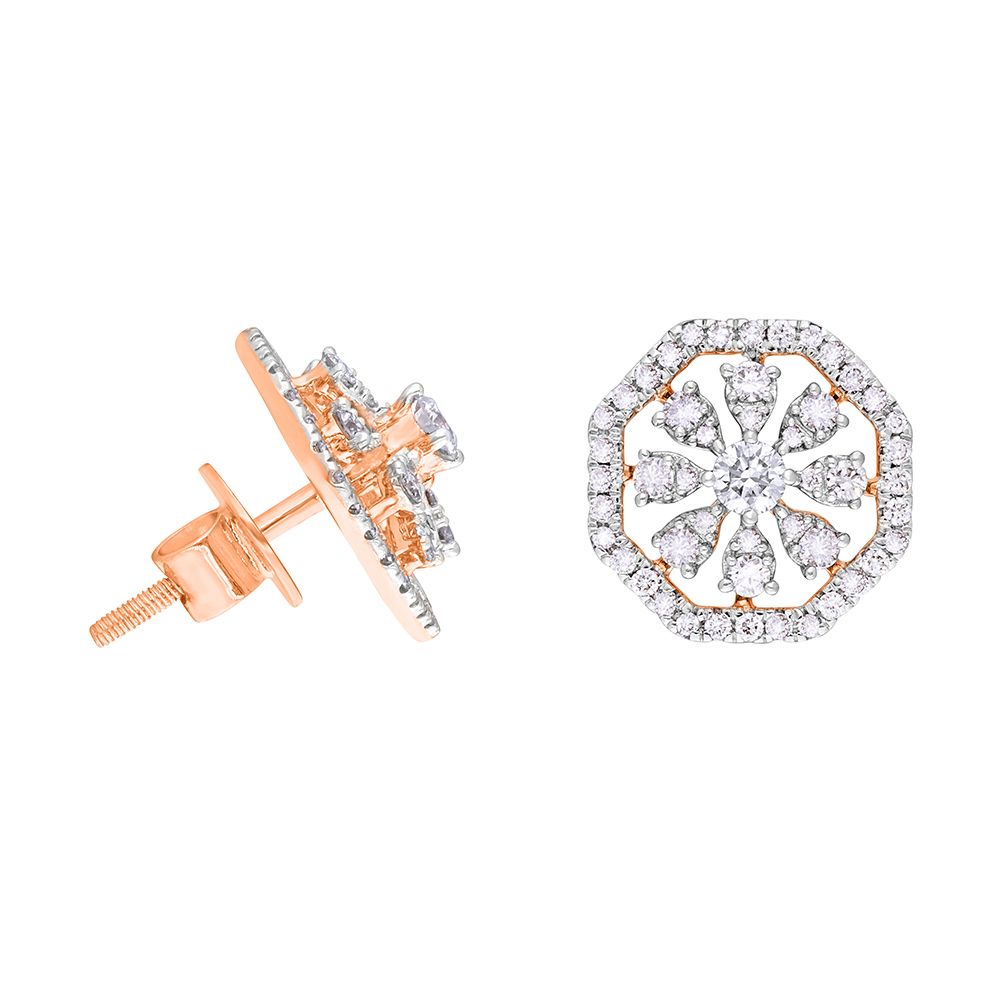 Shimmering Diamond Earrings-Earrings-OER22105-D900X0C