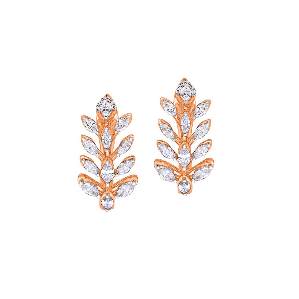 Luxurious Rose Gold Earrings-Earrings-OER22114-D300X0B
