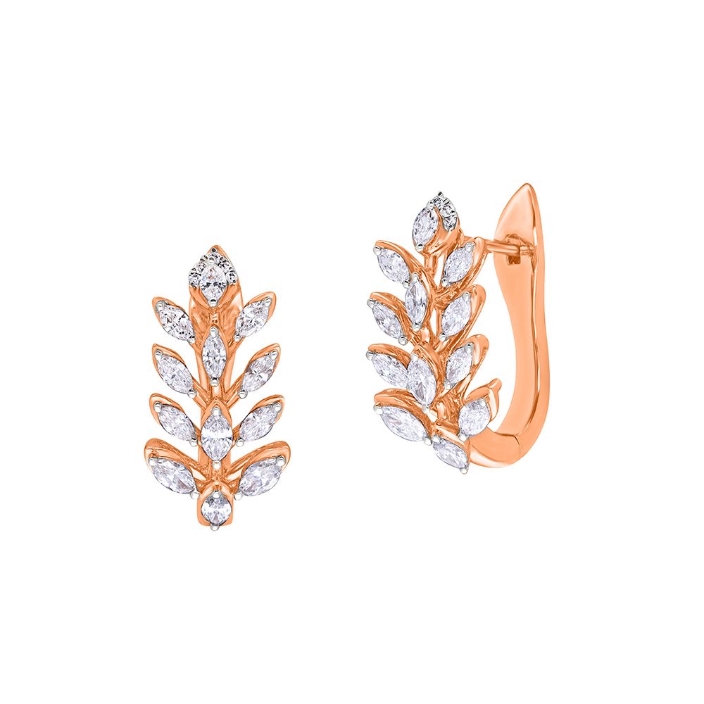 Luxurious Rose Gold Earrings-Earrings-OER22114-D300X0B