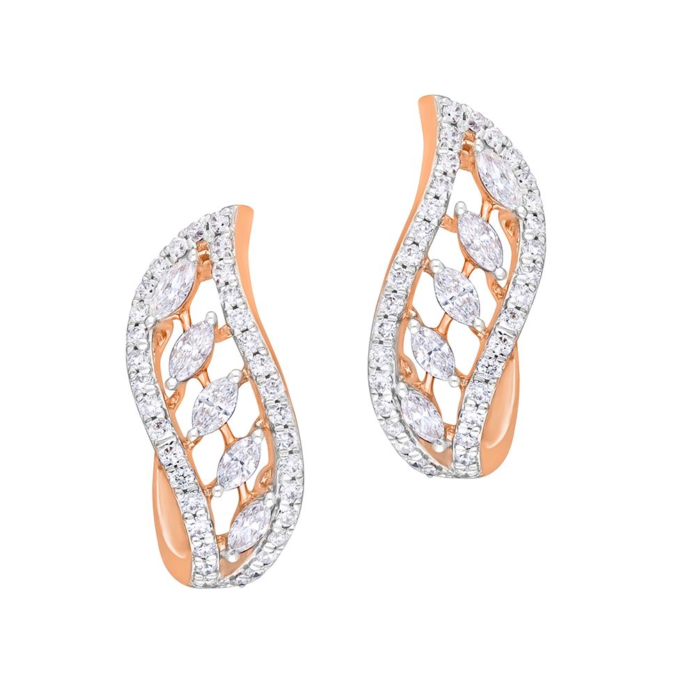 Dainty Diamond Earrings-Earrings-OER22115-D300X0B