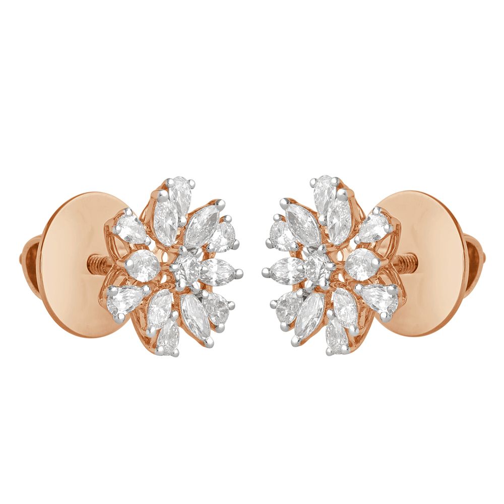 Circular Diamond Earrings-Earrings-OER22116-D300X0B