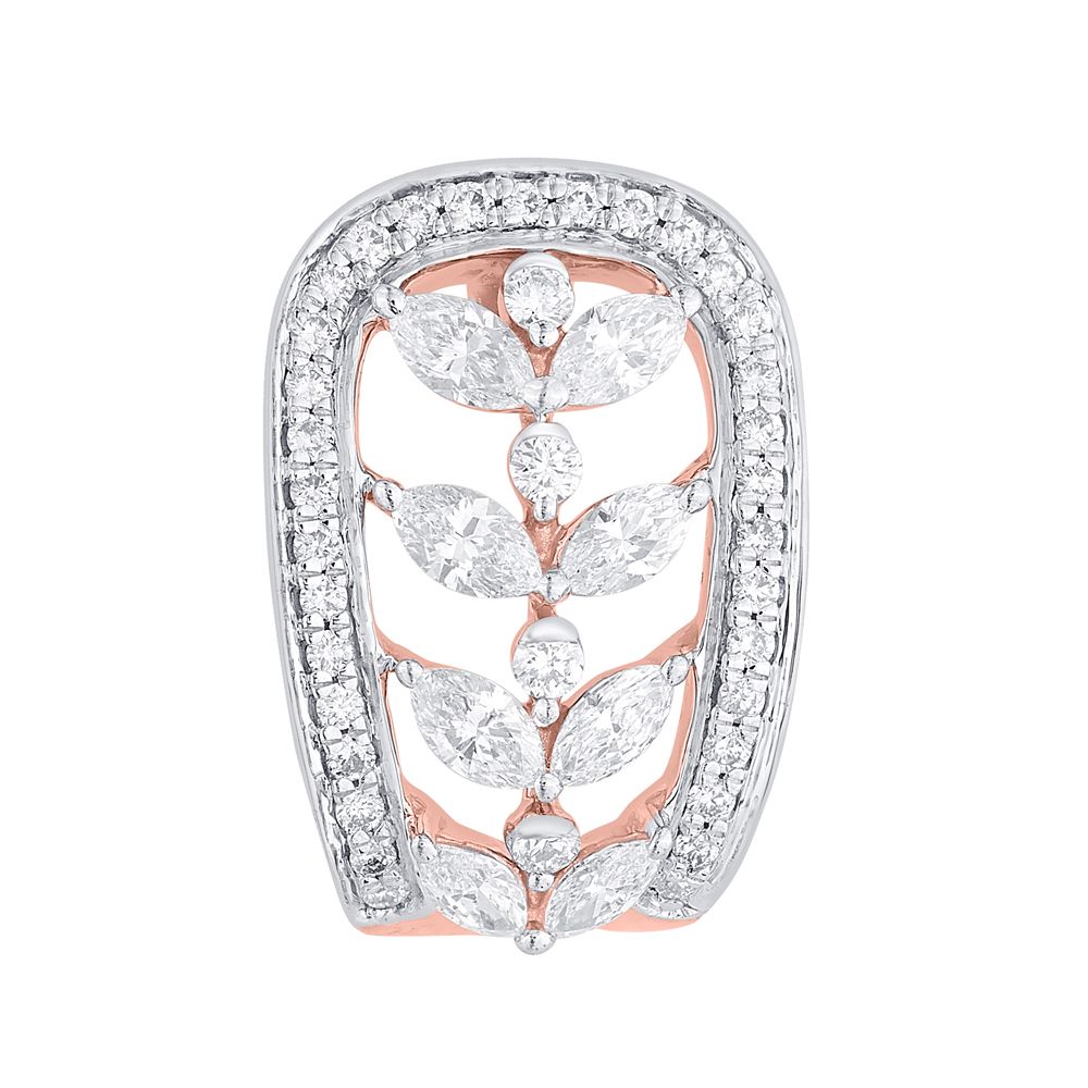 Contemporary Flora Bali Diamond Earrings-All Jewellery-OER22118-D300X0B