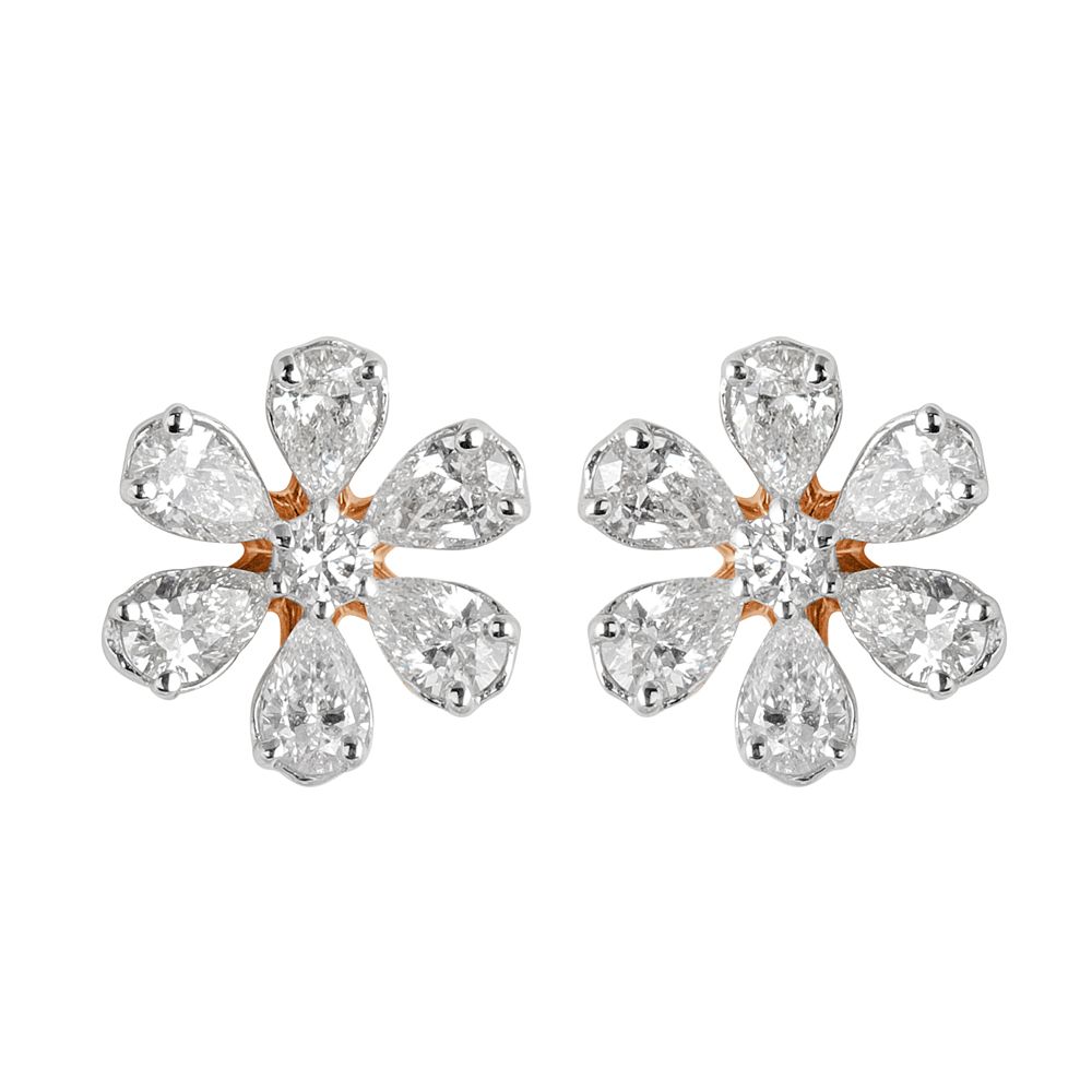 Stunning Diamond Earrings-Earrings-OER22128-D300X0B