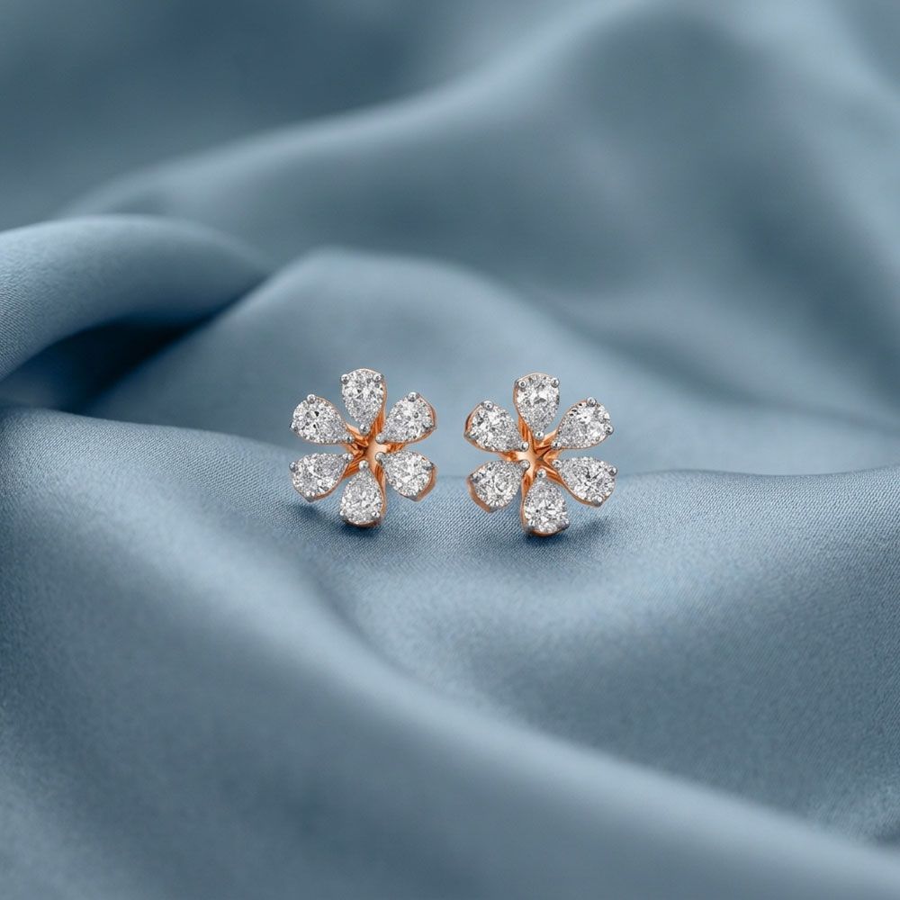 Stunning Diamond Earrings-Earrings-OER22128-D300X0B
