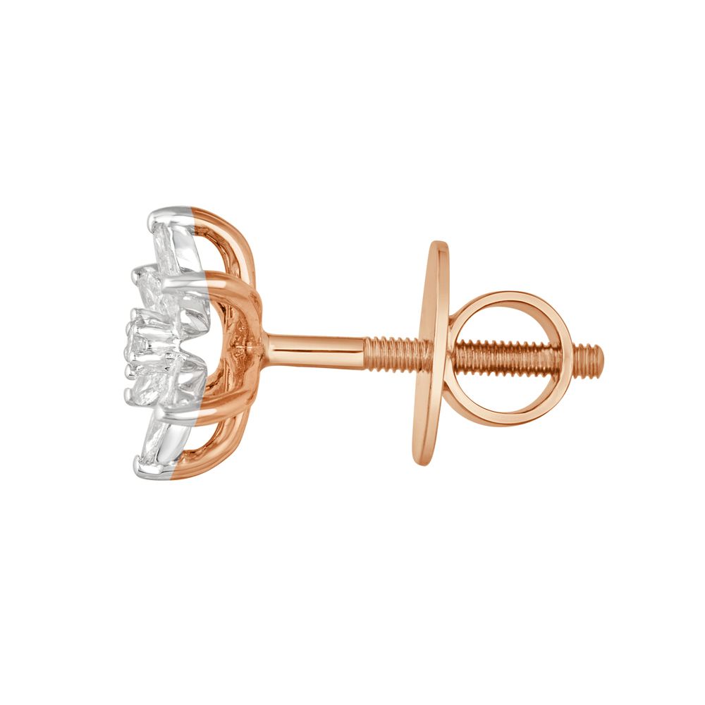 Statement Diamond Earrings in Rose Gold-Earrings-OER22129-D300X0B