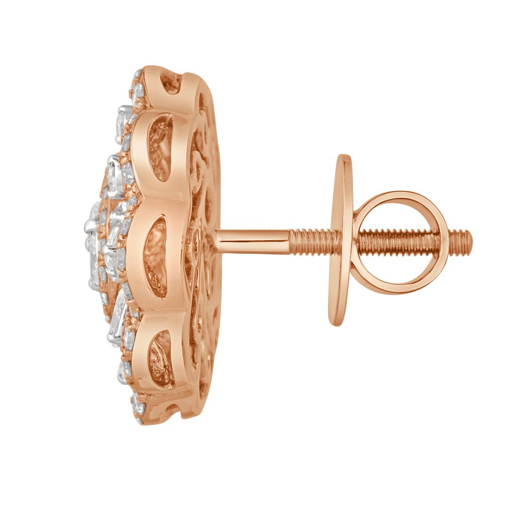 Precious Diamond Earrings in Rose Gold-Earrings-OER22131-D300X0B
