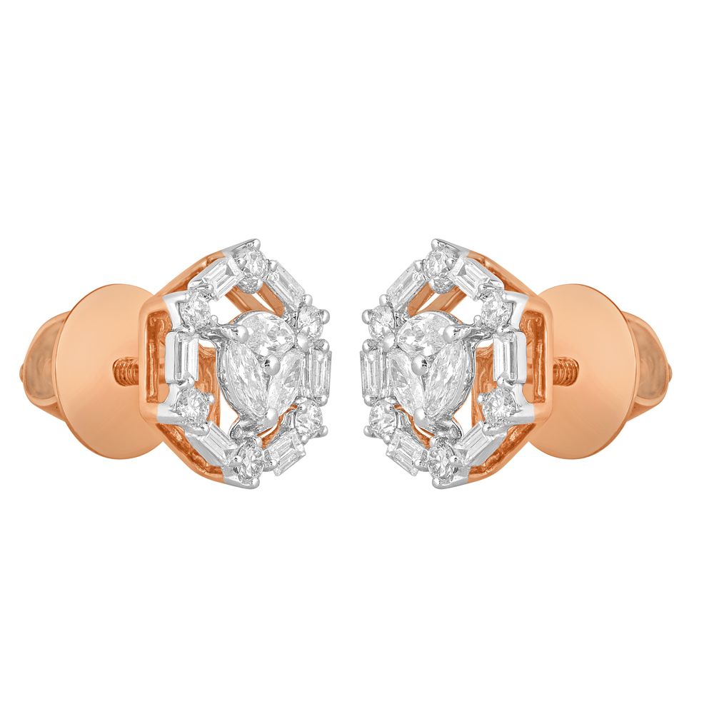 Glamorous Rose Gold Earrings-Earrings-OER22132-D300X0B