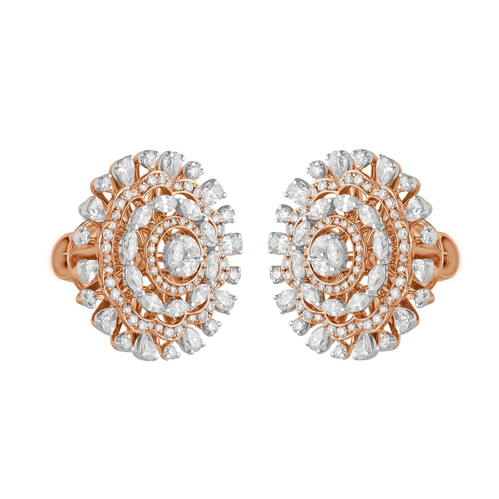Sparkling Diamond Earrings-Earrings-OER22134-D300X0B