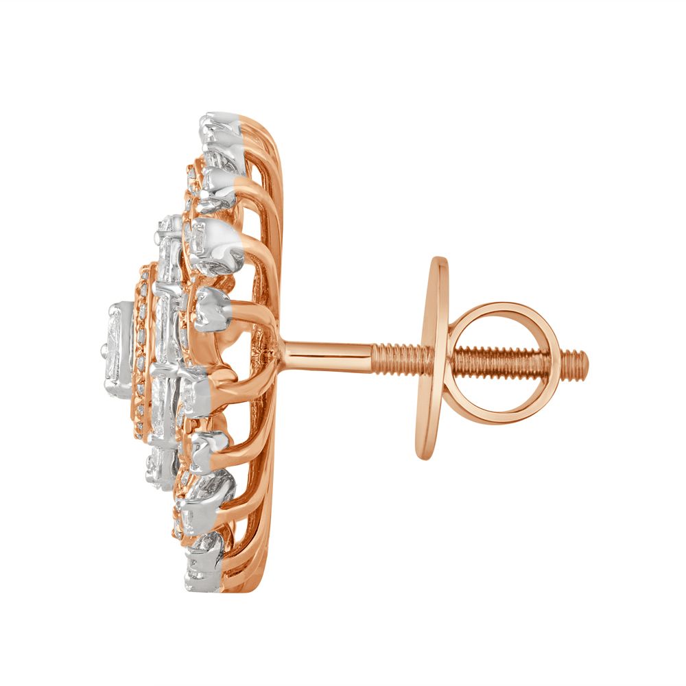 Sparkling Diamond Earrings-Earrings-OER22134-D300X0B